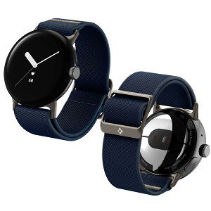 �y���������z[Spigen] Google Pixel Watch 2 / Pixel Watch 1 �o���h �\�����[�v �X�|�[�c ������ �t�@�u���b�N ��̌^ �y�� ���� �_�� �Ή� �o���h�r���v ���v�o���h ���C�g�E�t�B�b�g (�l�C�r�[)
