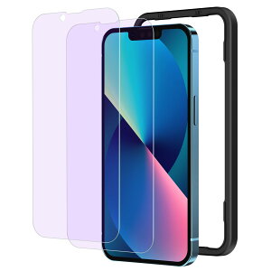 �y���������zNIMASO �u���[���C�g�J�b�g �t�B���� iPhone 16e /iPhone 14 /iPhone 13 Pro/iPhone 13 �p �K���X�t�B���� �A�C�t�H�� 16e / 14 / 13 / 13�v�� �Ή� �ی�t�B���� �K�C�h�g�t�� 2���Z�b�g NSP21H307