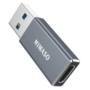 �y���������zNIMASO usb type-c �ϊ��A�_�v�^ �y����USB3 �����f�[�^�`���z �^�C�vc �ϊ� �X�}�z �p�\�R�����Ή� usb c �ϊ��A�_�v�^ Gray NAD22A436
