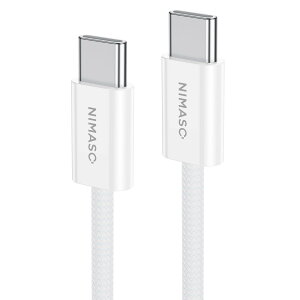 �y���������z�y2�{�Z�b�g�zNIMASO USB C �P�[�u�� USB 2 PD�Ή� �^�C�vc �P�[�u�� �y1M+1M 60W/3A �}���[�d �ő�480Mbps�f�[�^�]���z ���ϋv�i�C�����҂� iPhone16/15�V���[�Y�AiPad�AMacBook�ASony��Type-c�@���