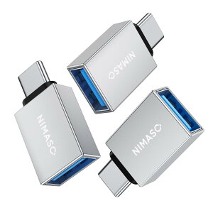 �y���������zNIMASO USB-C & USB 3 �ϊ��A�_�v�^ 3�Z�b�g (Type C - USB A 3 ���X) 5Gbps MacBook Pro/MacBook Air/iPad Pro ���̑� USB-C �[���p DAD24D1191