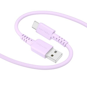 �y���������zMOTTERU(���b�e��) USB-A to USB-C �V���R���P�[�u�� USB2 �[�d �f�[�^�]�� ���Ȃ₩�ł��炩�� ���܂Ȃ� �f���ɋ��� iPhone 16e 16 Android �X�}�[�g�t�H�� �Ή� ���x�Z���T�[(PTC)���� �V��