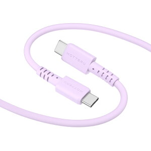 �y���������zMOTTERU(���b�e��) USB-C to USB-C �V���R���P�[�u�� �[�d �f�[�^�]�� ���Ȃ₩�ł��炩�� �f���ɋ��� PD 60W iPhone 16e 16 Android �X�}�[�g�t�H�� iPad MacBook PC ���x�Z���T�[���� �P�[�u��