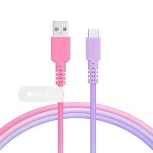 �y���������zMOTTERU(���b�e��) USB-A to USB-C �O���f�[�V�����P�[�u�� �[�d �f�[�^�]�� ���炩�����܂Ȃ� �f���ɋ��� Quick Charge3 iPhone 16e 16 Android �X�}�[�g�t�H�� �Ή� �V���R���P�[�u���o���h 