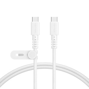 �y���������zMOTTERU (���b�e��) USB-C to USB-C �҂ݍ��݃V���R���P�[�u�� �f���ɋ��� Power Delivery 60W �f�[�^�]�� iPhone 16e 16 Nintendo Switch �Ή� �P�[�u���o���h �t�� 1m �G�A���[�z���C�g MOT-NLCC100-WH