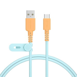�y���������zMOTTERU (���b�e��) �o�C�J���[�P�[�u�� USB-A to USB-C iPhone16e 16 15 Android�X�}�[�g�t�H���e�� ���Ȃ₩ ���܂Ȃ� �f�[�^�]�� �P�[�u���o���h�t 1m �I�����W�\�[�_ MOT-BCECAC100-OS
