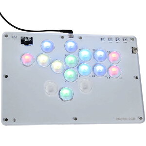 �y���������zHaute42 ���o�[���X �A�P�R�� T16 PRO�z���C�g ���o�[���X�R���g���[���[ �bEVO���Ή��E�G�u���b �É�����/�▭�����S�n ���x�� �i�Q�[���� For PC Switch2 Switch PS4 PS3 RGB LED �z�b�g