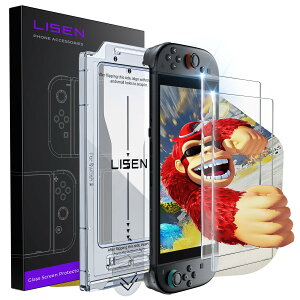 �y���������zLISEN �Ή� switch 2 �ی�t�B�����y1������z�S�ʕی� �����K���X �Ή� �X�C�b�`2 �ی�t�B�����E�ꔭ�\��E�����\��t���L�b�g�t�� �b�Ή� switch2 �K���X�t�B�����E�C�A�[���E�w