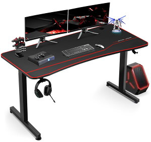 �y���������zGTRACING �Q�[�~���O�f�X�N �p�\�R���f�X�N�u���[�J�[��N�vpc�f�X�N�� �e�����[�N �f�X�N�}�b�g�t�� �Q�[�~���O�}�E�X�}�b�g ��Ɗ� ���j�^�[�A�[����t�Ή� ��140cm×���s60cm ��