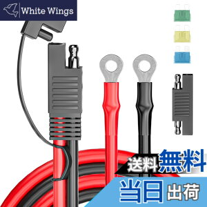 �y���������zCleqee 100cm SAE���烊���O�^�[�~�i�������P�[�u�� �o�b�e���[�[�d�P�[�u�� SAE����O�����O�^�[�~�i���n�[�l�X 10AWG �I�[�g�o�C�o�b�e���[�[�d