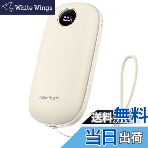�y���������z�y���ʔ��M�z �[�d���J�C�� LED�f�W�^�� ���x�\�� Aomiker : 3�b�}�����M 3�K�i ���x���� �d�C ������ 5V/2A usb-c �[�d 4000mAh �d�q ���F �J��Ԃ����p �[�d�� �z�b�J�C�� ���� �A�� ��