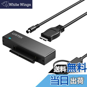�y���������zUnitek SATA USB3.0(USB A+C) �ϊ��P�[�u�� 2.5 3.5�C���` HDD/SSD �Ȃǂ̃n�[�h���C�u ��SATA ���w�h���C�u �ɑΉ� I/II/III �d���A�_�v�^�i12V/2A�d���t���jUASP�Ή� �����]�� ����150cm �ő�18TB �t