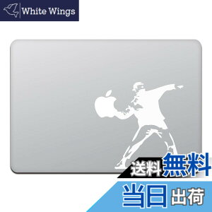�y���������z�J�C���h�X�g�A MacBook Air/Pro 11 / 13�C���` �}�b�N�u�b�N �X�e�b�J�[ �V�[�� �o���N�V�[ �����g�t �K�C Banksy Molotov Guy 13�C���` �z���C�g M424-13-W
