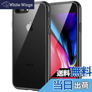 �y���������zJEDirect iPhone7 Plus iPhone8 Plus �P�[�X �o���p�[ �Ռ��z�� �����h�~ (�u���b�N)