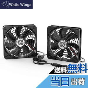 �y���������zELUTENG USB ��p�t�@�� 120mm 2�A 3�i�K���ʒ��� USB��@ �É� 2��1�g ���͑��� ��� �~�j�t�@�� ���^ 5V �u���b�N �����ԘA���ғ� ���^ 12cm ����/���[�^�[/PS4/PS3/PC�Ȃǂ̗�p Dual USB Fa