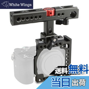 �y���������zCAMVATE �J�����P�[�W 360�x��] 1/4��3/8�l�W QR �`�[�Y�n���h���i�R�[���h�V���[�t���jA6500�AA6000�AA6300���p�i���A�ԁj