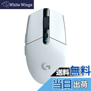 �y���������zLogicool G �Q�[�~���O�}�E�X G304 LIGHTSPEED ���C�����X �Q�[�~���O �}�E�X G304rWH �y�� 99g HERO 12K�Z���T�[ 6�v���O�����{�^�� 250���ԘA���g�p�\ �z���C�g PC windows mac �������K�i �y