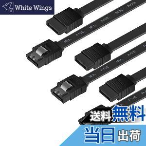 �y���������zBENFEI SATA�P�[�u�� (�X�g���[�g�^) 45cm 3�{�Z�b�g SATA3 6Gbps �Ή� ���b�`�t�� SSD��HDD����-�u���b�N