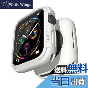 �y���������zelkson �A�b�v���E�H�b�` �J�o�[ Apple Watch 44mm�p, ���ȃo���p�[ �P�[�X Apple Watch SE iWatch Series SE3 SE2 SE 6 5 4 �p �X�|�[�c�~���^���[�ی�P�[�X �v���e�N�^�[ �����h�~ �ϏՌ� White