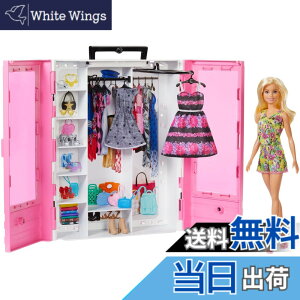 �y���������z�}�e��(MATTEL) �o�[�r�[(Barbie) �o�[�r�[�ƃs���N�ȃN���[�[�b�g �h�[��&�t�@�b�V�����Z�b�g �y�����ւ��l�`�E�n�E�X �z�y�h�[���A�A�N�Z�T���[�t���z�y3��~�zGBK12