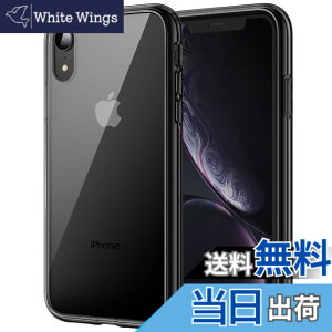 �y���������zJETech iPhonexr �P�[�X (6.1�C���`��piPhone XR) ���΂݂Ȃ� �Ռ��z�� �o���p�[�J�o�[ �����h�~ �N���A�o�b�N (�u���b�N)