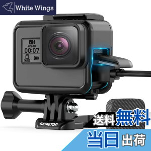 �y���������zSametop GoPro Hero 7/ 6/ 5/ Hero (2018)�J�����ɓK�p gopro�ی�t���[���P�[�X �n�E�W���O �����Y�J�o�[�t�� �S�� ���T�C�Y