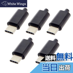 �y���������zCablecc 5��/���b�g DIY 24�s�� USB Type C USB-C �I�X OTG �z�X�g�^�C�v 5.1k ��R�� �u���b�N�n�E�W���O�J�o�[�t��