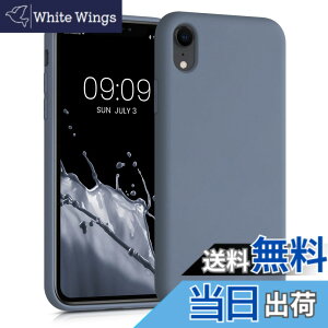 �y���������zkwmobile �X�}�z�P�[�X Apple iPhone XR�Ή� �P�[�X - �ɔ� TPU �V���R�� �}�C�N���t�@�C�o�[ �u���[�O���[