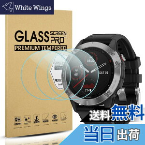 �y���������z�y3���Z�b�g�zSuoman for Garmin Fenix 6 / 6 Pro / 6 Sapphire / 6 Pro Solar �ی�t�B���� 9H�d�x �y�� ���^ �w�� �C�A�h�~ �����ߗ� �t�H�b�V�� for Garmin Fenix 6 �t�B����
