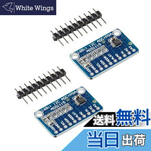 �y���������zKKHMF 2�� ADS1115 16Bit ADC 4�`�����l�� I2C IIC �݊� A/D�R���o�[�^ �σQ�C���A���v�t�� PGA ADC���W���[�� Arduino�p Raspberry Pi�p