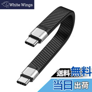 �y���������zEzo Flex USB-C to USB-C �Z���P�[�u�� 13.5cm ���` �����f�[�^�]��20Gbps ����PD�[�d100W USBC - USBC Type-C to Type-C �t���b�g�P�[�u�� (�^�C�v C-C)