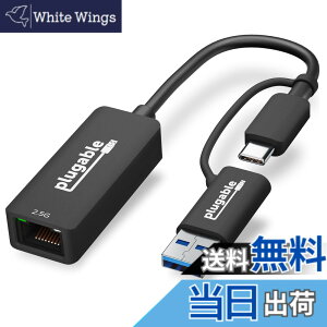 �y���������zPlugable USB �C�[�T�l�b�g�A�_�v�^�[ 2.5Gbps �l�b�g���[�N Type-C USB3.0 �Ή� �L�� LAN�AWindows�AmacOS�ALinux �݊�