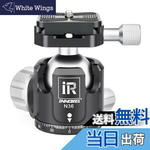 �y���������zINNOREL ���R�_�� �{�[���_�� �����_�� N�V���[�Y ��d�S �ω׏d�ő�20kg �{�[���w�b�h���a 36mm ���� CNC �A���~���� �O�r ��r ��჌�t �B�e DSLR �r�f�I�J�����p 360�x��] �p�m���} 