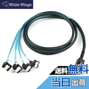�y���������zCablecc����Mini SAS SFF-8643�z�X�g����A���O��4 SATA�^�[�Q�b�g�n�[�h�f�B�X�N6Gbps�f�[�^�T�[�o�[RAID�P�[�u��1m