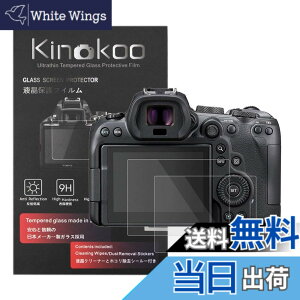 �y���������zkinokoo �t���ی�t�B���� CANON EOS R6 Mark2/EOS R6/EOS R7/EOS R6 MK2 �p �d�x9H �����ߗ� �ώw�� �C�A���� �����K���X ����0.25mm 2���Z�b�g �N���X�t��(EOS R6 MK2/R6/R7��p)