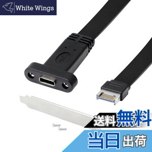 �y���������zCERRXIAN usb 3.1 �t�����g�p�l���w�b�_�[ ���� type c�����P�[�u�� Type-E �I�X - �^�C�v-C���X�����P�[�u�� usb 3.1 gen2 10gbps �p�l���}�E���g�l�W�t�� �S��50cm