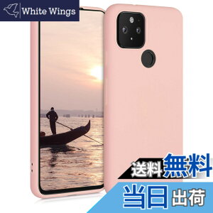 �y���������zkwmobile �X�}�z�P�[�X Google Pixel 5�Ή� �P�[�X - �ϏՌ� ����~�� �\�t�g TPU �V���R�� - �s���N�S�[���h �}�b�g