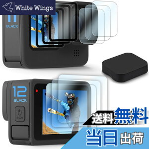 �y���������z�y9���zFitStill �����K���X�t�B�����Z�b�g �ɓK�pGo Pro Hero 12/ Hero 11/Hero 10 / Hero 9 Black �A���`�X�N���b�` | ���C����ʗp3�� + �T�u��ʗp3��+LED�ی�t�B����3��+�V���R�������Y�ی�