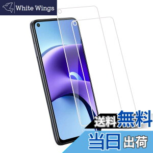 �y���������z�y2���Z�b�g�zKPNS ���{�f�ސ� �����K���X Xiaomi Redmi Note 9T 5G �p �K���X�t�B���� ���Ɏq�� �̋����K���X �J�o�[ �ی�t�B����