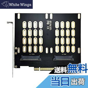 �y���������zNFHK �f���A�� 2X U.2 SFF-8639 SSD - PCIE Express 3.0 Gen3 X8 X16 RAID �J�[�h VROC Raid0 �n�C�p�[�A�_�v�^�[
