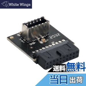 �y���������zNFHK USB 3.1�t�����g�p�l���\�P�b�g�L�[ - TYPE-E TO USB 3.0 20�s���w�b�_�[