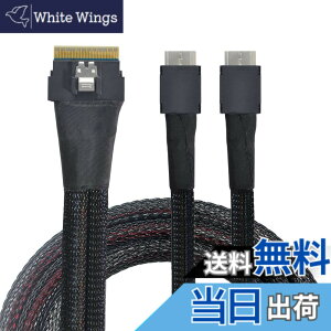 �y���������zNFHK PCI-E Ultraport Slimline SAS Slim 4.0 SFF-8654 8i74pin����DualOculinkSFF-8611�P�[�u��50cmPCI-Express
