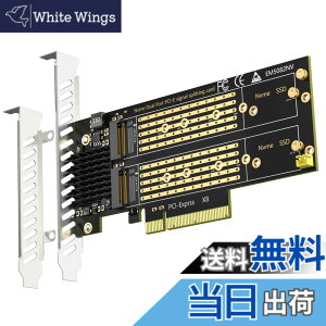 �y���������zGLOTRENDS PA21 2����M.2 PCIe �ϊ��A�_�v�^, PCIe 4.0 x8 �C���^�[�t�F�[�X, PCIe ����@�\�ɔ�Ή�, M.2 NVMe �\�t�g RAID �ɑΉ�