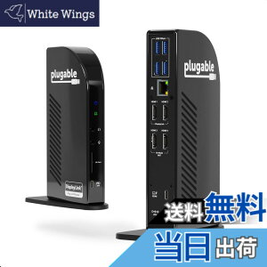 �y���������zPlugable 14-in-1 USB-C �h�b�L���O�X�e�[�V���� HDMI 4�䃂�j�^�[�Ή� 100W �[�d - Windows �p Thunderbolt 3 /4 �Ή��iUSB-C x1�AUSB 3.0 x1�A�C�[�T�l�b�g�ASD �J�[�h���[�_�[�A�I�[�f�B�I���o�̓|