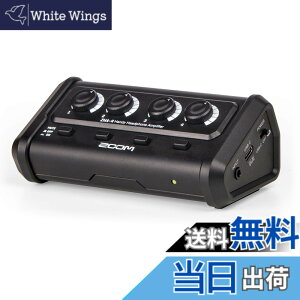 �y���������zZOOM ZHA-4 �n���f�B�w�b�h�z���A���v 4�o�� �X�e���I�~�j(3.5mm)�Ή� �Ɨ��{�����[�����~���[�g�X�C�b�`���� �|�[�^�u���݌v USB-C/�d�r�쓮�Ή�