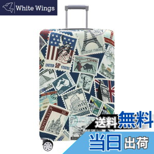 �y���������zTRAVEL KIN Travelkin �X�[�c�P�[�X�p�ו��J�o�[ Tsa���F �X�[�c�P�[�X�J�o�[�v���e�N�^�[ 18-32�C���`�̉ו��Ƀt�B�b�g, �X�^���v, M(22-25inch suitcase)