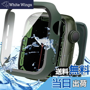 �y���������zMiimall�y�V�^3 in 1�ی�h���P�[�X�z�Ή� Apple Watch Series 8 41mm/7 41mm �P�[�X �{�̂�S�ʕی� �A�b�v���E�H�b�`8 2022 3in1 �w�ʃJ�o�[ �K���X�t�C���� ���ʃJ�o�[ �h�� �V�^�P�[�X �X�|