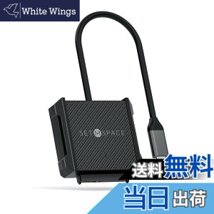 �y���������zSETMSPACE SATA USB C 3.0�ϊ��P�[�u�� 2.5�C���`/3.5�C���`�n�[�h�f�B�X�N�h���C�u HDD SSD SATA USB TYPC C�ϊ��P�[�u��5Gbps ���� 12V 2A�d���A�_�v�^�t��-0.3M
