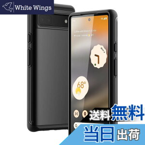 �y���������zJETech Google Pixel 6a �P�[�X�i6.1�C���` 2022�p�j ��w�ی� �Ռ��z�� �X�}�z�J�o�[ (�u���b�N)