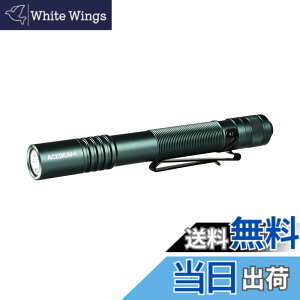 �y���������zACEBEAM Pokelit 2AA �����d�� ����519A LED �����F�� 5000K �����F 600���[���� ���^�y�����C�g �P�O�d�r�Ή� USB-C�[�d�� IP68�h�� ���p�_���ő�13.5�� ���肵���p�t�H�[�}���X led �t���b�V
